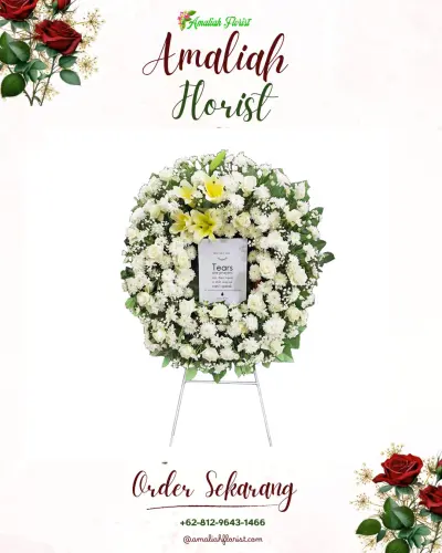 Krans Bunga Duka Cita di Kawasan Industri Wijayakusuma Semarang